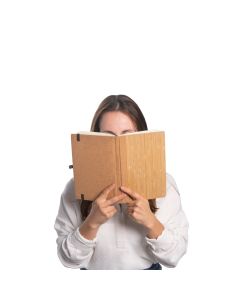 ORWELL. A5 notebook in bamboo and cork sheets with lined sheets