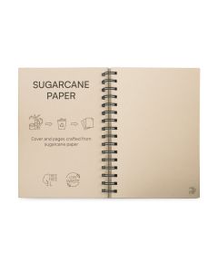 PROUST. A5 notebook with rings, hard cover, made of sugar cane paper (80% sugar cane) with plain pages