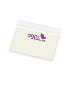 FORSYTH. Horizontal badge holder in PVC