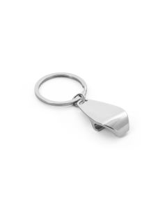 HELLI. Metal keyring with bottle opener