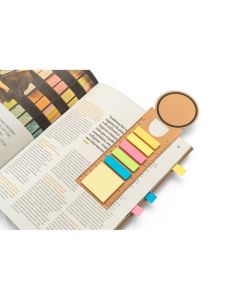 SAWYER. 3-in-1 office set, made from 100% recycled paper, with a round top and black printing all around