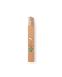 LAMONE Set of 10 Kraft Paper Straws