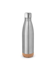 SOLBERG. Stainless steel thermos and cork base 560 mL