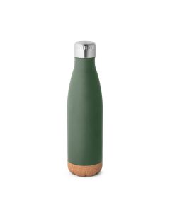 SOLBERG. Stainless steel thermos and cork base 560 mL