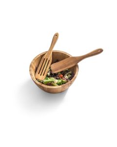 SAGE. Round acacia wood salad bowl