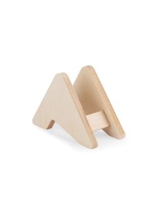 PLYCORK. Plywood stand with 6 cork coasters