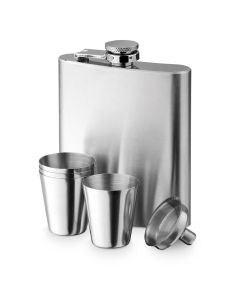 NOVAK. Stainless steel bottle and glasses set 200 mL