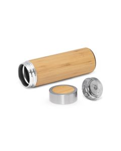NATUREL. Bamboo and stainless steel (90% recycled) thermal bottle 430 mL