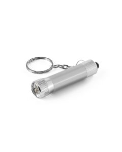 RE-LERGAN Aluminium Keyring (92% recycled) with 3-light LED Torch