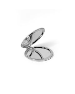 FREYA. Double-sided round mirror with matte PU exterior