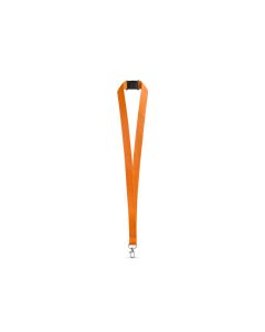 LEEDS. Polyester lanyard with safety clasp