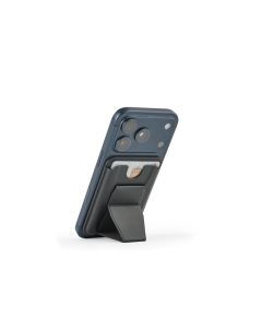 CONNOR. Magnetic PU card holder that attaches easily to the back of your mobile phone, with RFID blocking