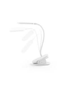NESBIT II. Portable desk lamp with clip and 30h autonomy at 65% rABS