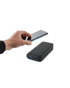 BECKER 20. 20.000 mAh power bank in recycled ABS (100% rABS) with 15W superfast wireless charger