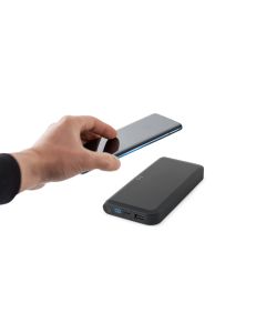BECKER 10. 10.000 mAh power bank in recycled ABS (100% rABS) with 15W superfast wireless charger