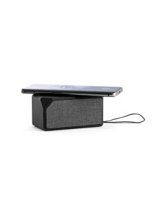 GRUBBS. ABS portable speaker with wireless charging