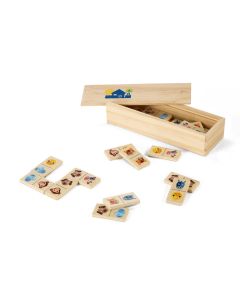 DOMIN. Wooden domino game