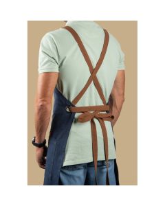 CARDAMOM. Cotton (80% recycled) and polyester (20% recycled) apron (220 g/m²)