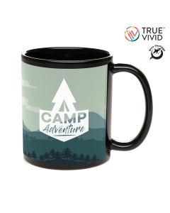 Cambridge Black Gloss Full Colour Mug