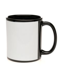 Cambridge Black Gloss Full Colour Mug