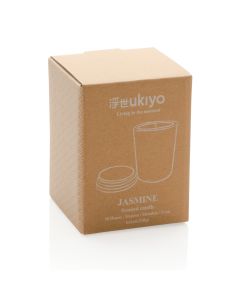 Ukiyo Scented Candle In Glass Jar With Bamboo Lid