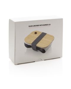 Glass Lunch Box With Bamboo Lid And Spork