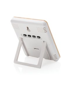 Bamboo Desk Clock Weather Station