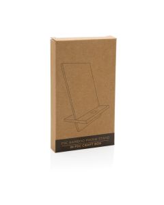 FSC® bamboo phone stand in FSC® kraft box