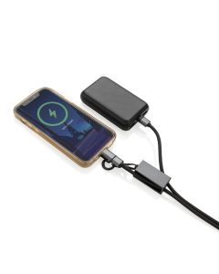 Terra RCS recycled PET phone cord with 60W dual charge cable