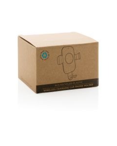 RCS recycled plastic 10W wireless charging car holder