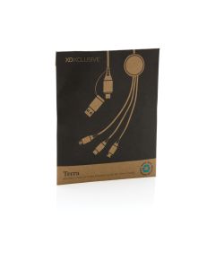 Terra RCS recycled aluminium 120 cm 6-in-1 cable