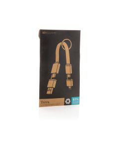 Terra recycled aluminium 4 in 1 60W fast charging cable