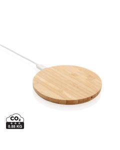 Bamboo 5W round wireless charger