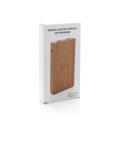 Bamboo Wireless Power Bank 4.000 mAh