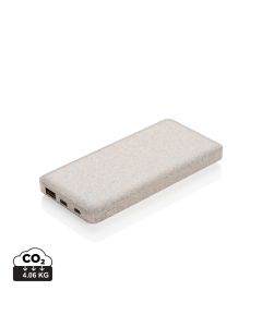 Slim Wheat Straw Power Bank 10.000 mAh
