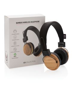 Bamboo wireless headphone