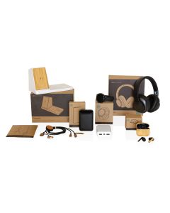 RCS recycled plastic & bamboo TWS earbuds