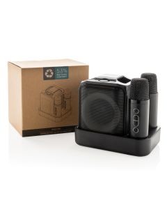 Singvibe RCS recycled plastic karaoke set with double mic