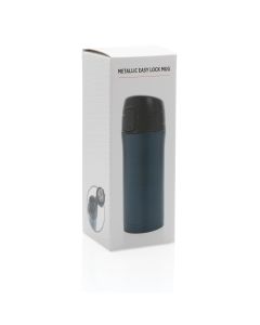 Metallic easy lock vacuum mug
