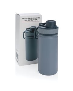 Vacuum stainless steel bottle with sports lid 550ml