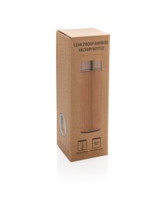 Bamboo Vacuum Travel Bottle Leak Proof 