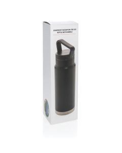 Leakproof vacuum on-the-go bottle with handle
