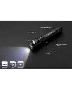 Gear X RCS recycled aluminum USB-rechargeable torch large