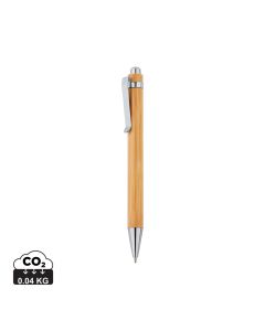 Eco Bamboo Pen With Metal Clip