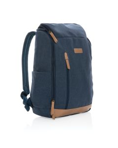 Impact AWARE™ 16 oz. recycled canvas 15" laptop backpack
