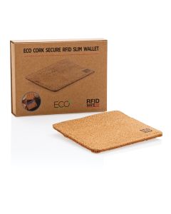 Cork secure RFID slim wallet