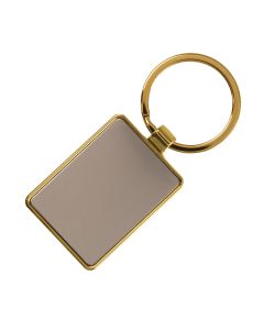 Rectangular Gold Keyring