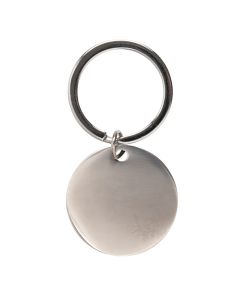 UV Printed Circular Steel Keyring