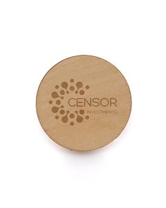 Medium Round Wooden Badge