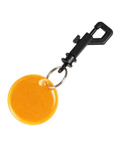 Round Reflective Keyring with Clip